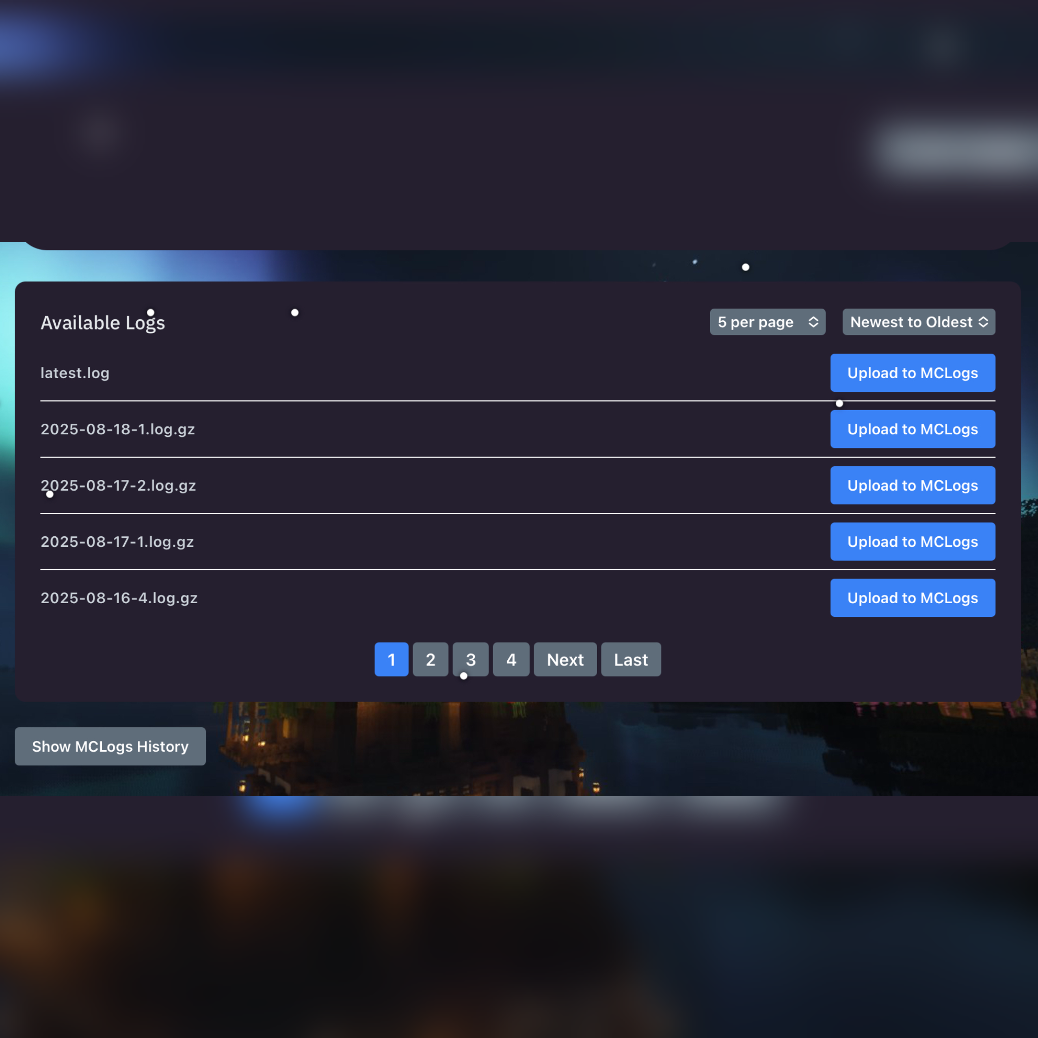 Server Logs